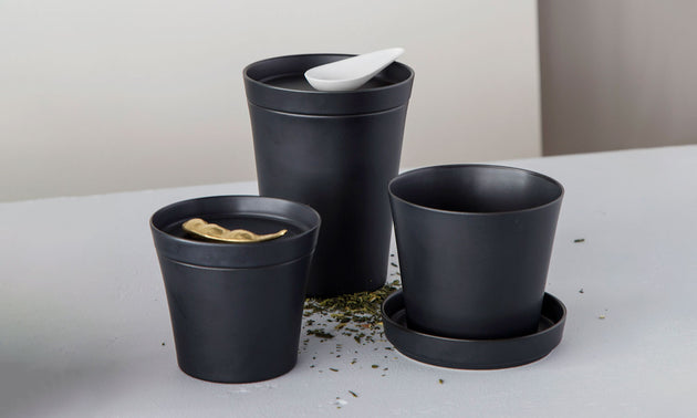 Tea Container / Black Matt