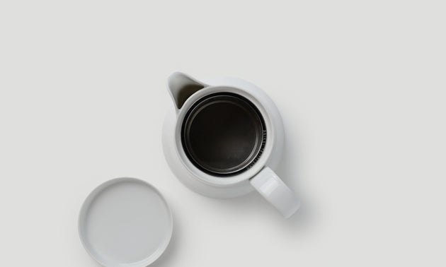 Tea Pot L / White