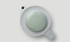 Tea Pot / Celadon/White