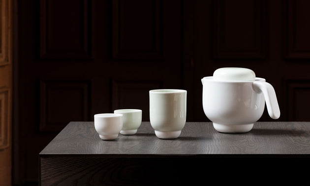 Coffee Cup / Celadon/White