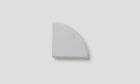 Quarter Deep Plate 100 / White