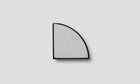 Quarter Deep Plate 100 / Dark Blue