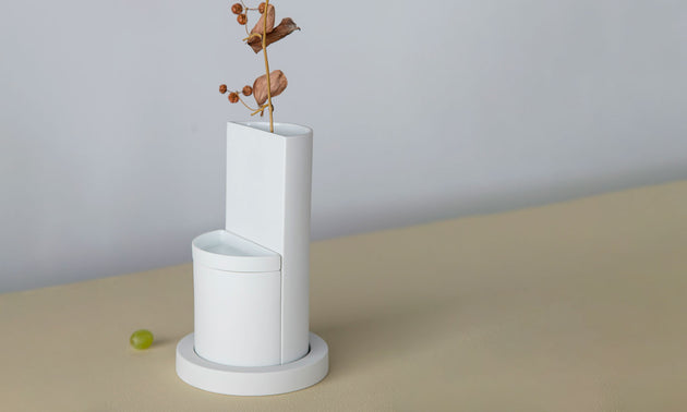 Vase L / White