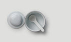 Sugar Pot / White/Blue Black