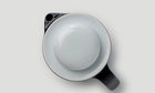 Tea Pot / White/Dark Blue