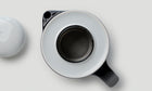 Tea Pot / White/Dark Blue