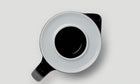 Tea Pot / White/Dark Blue