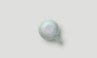 Coffee Cup with Handle / Celadon/White