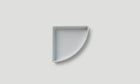 Quarter Deep Plate 100 / White