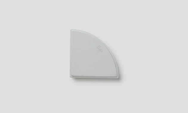 Quarter Deep Plate 100 / White